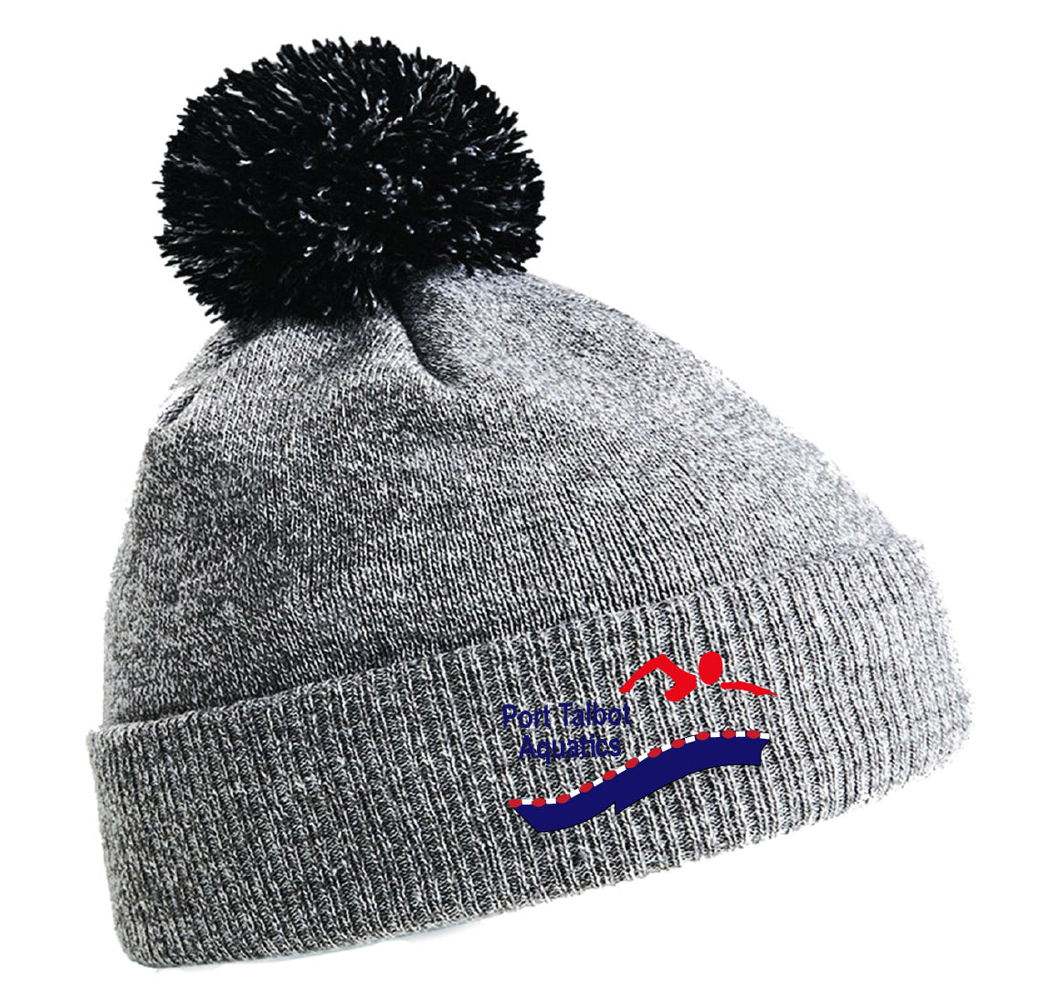 Port Talbot Aquatics Beanie Heather Grey/Black