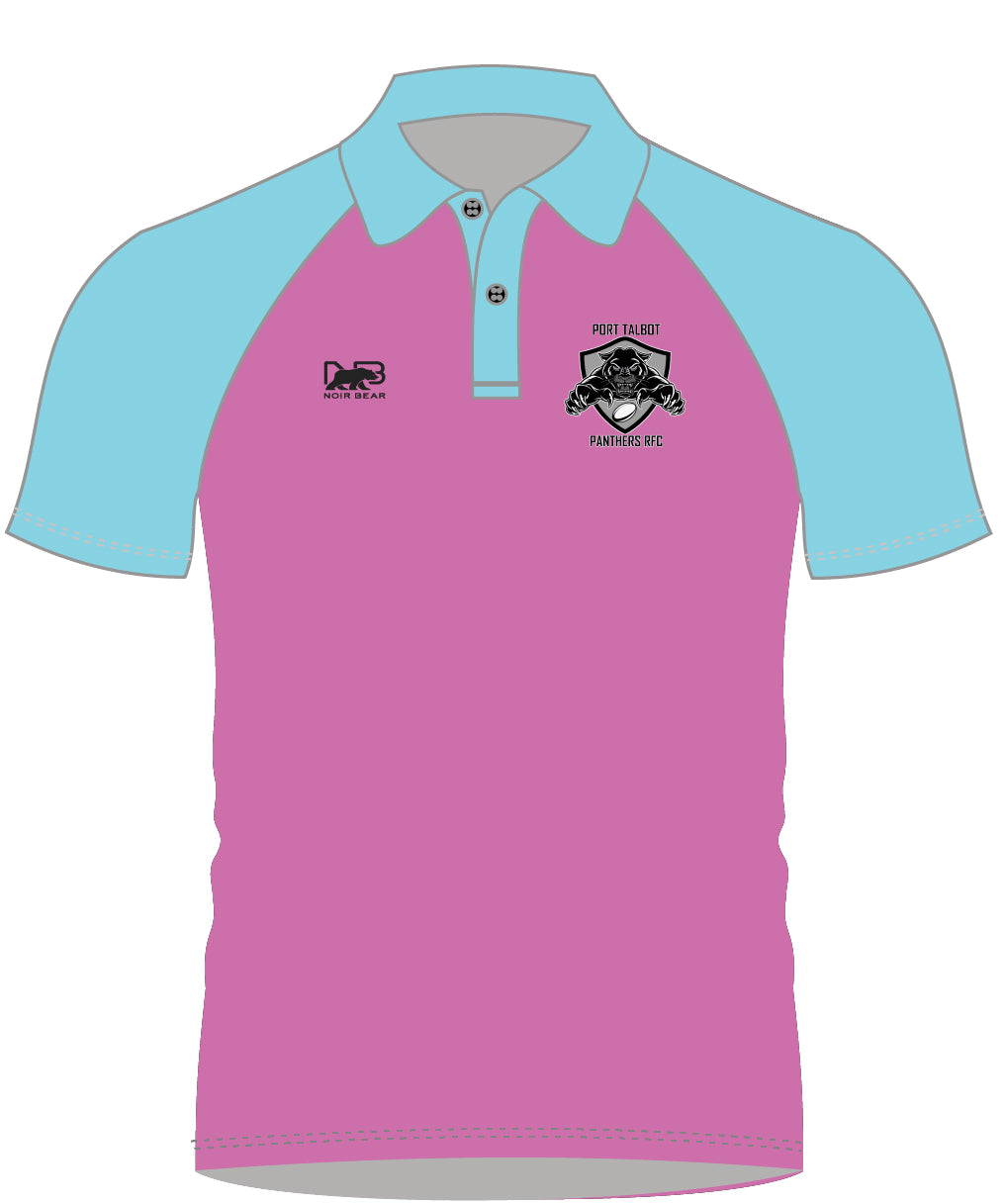 Port Talbot Panthers Sublimated Polo Pink