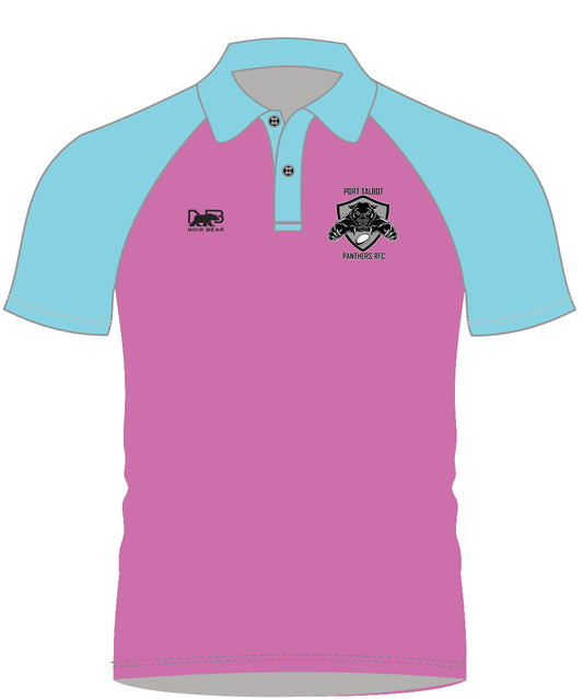 Port Talbot Panthers Sublimated Polo Pink
