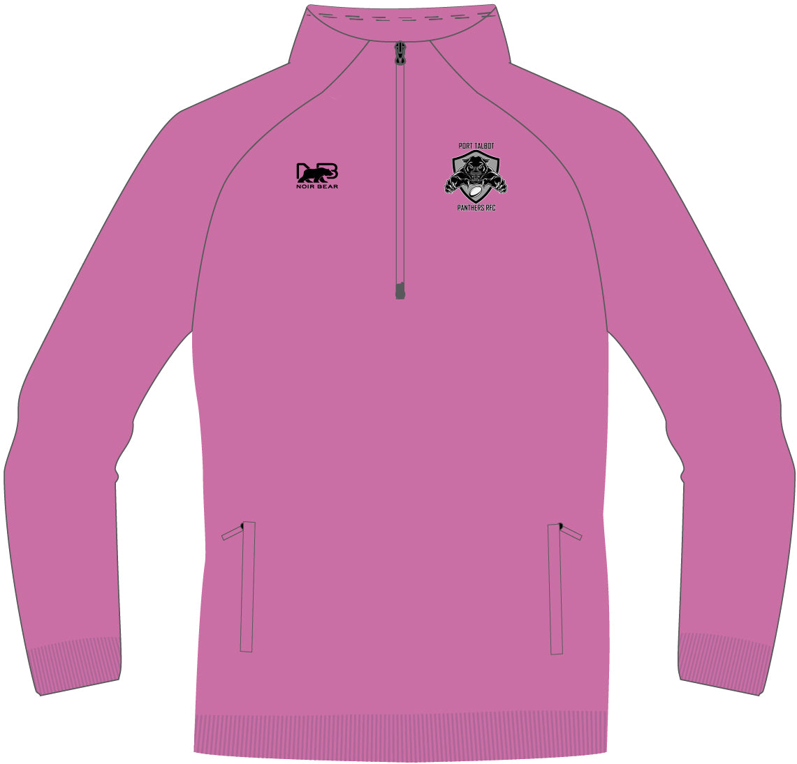 Port Talbot Panthers Pink Sublimated Quarter Zip