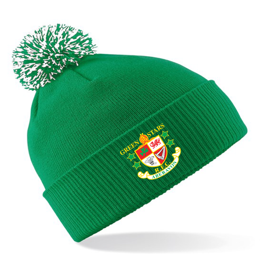 Green Stars Bobble Hat