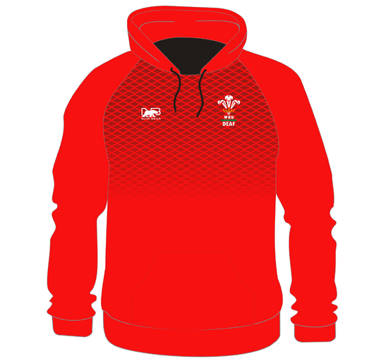WRU Deaf Sublimated Coaches Hoodie Ladies